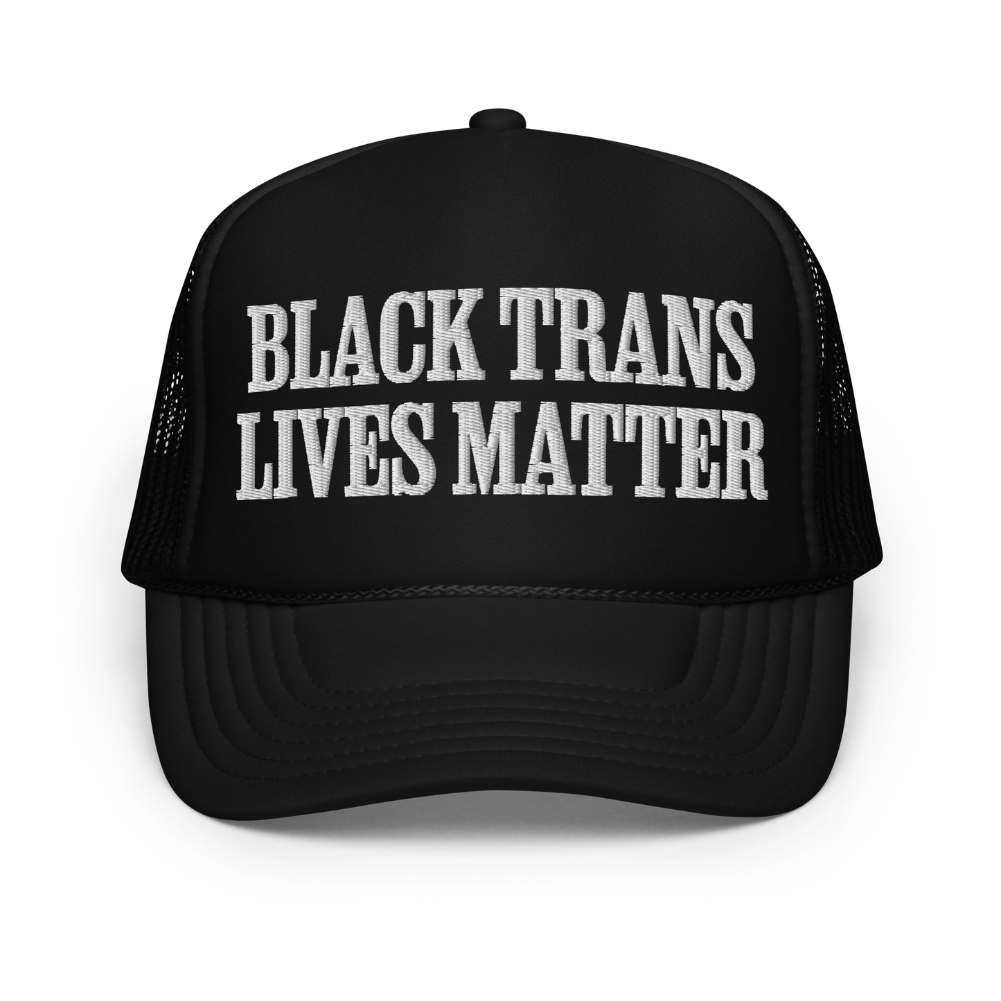 BLACK TRANS LIVES MATTER • UNISEX TRUCKER HAT