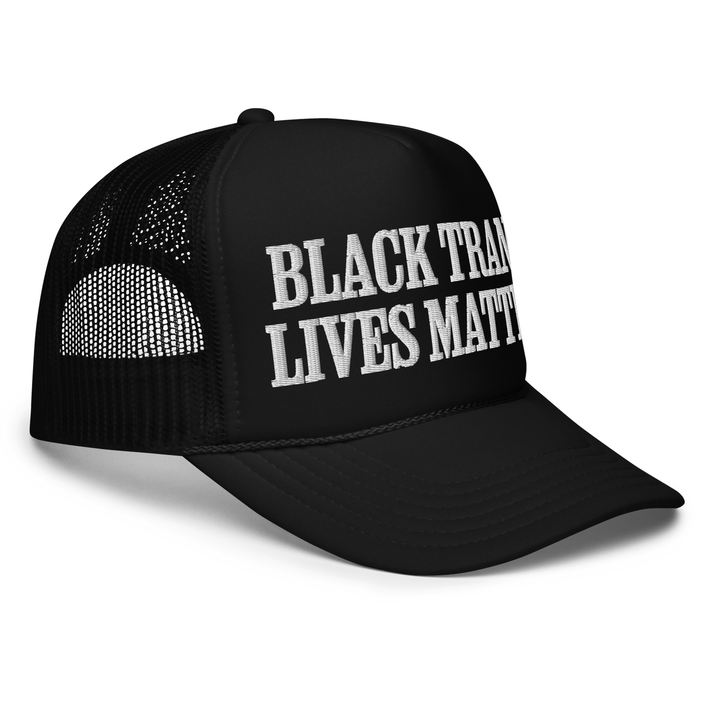 BLACK TRANS LIVES MATTER • UNISEX TRUCKER HAT