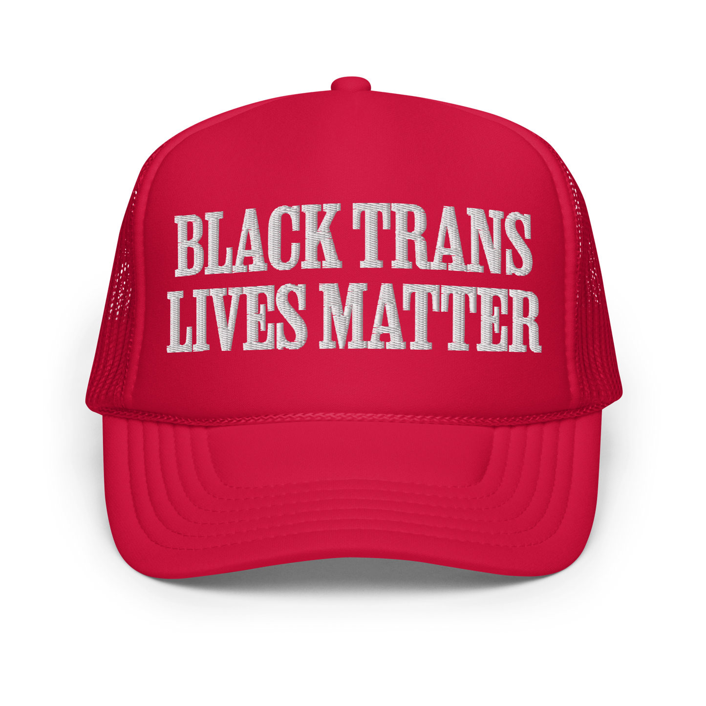 BLACK TRANS LIVES MATTER • UNISEX TRUCKER HAT