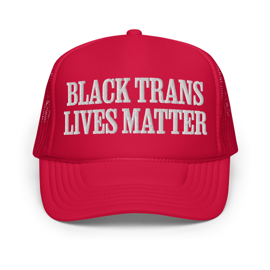 BLACK TRANS LIVES MATTER • UNISEX TRUCKER HAT