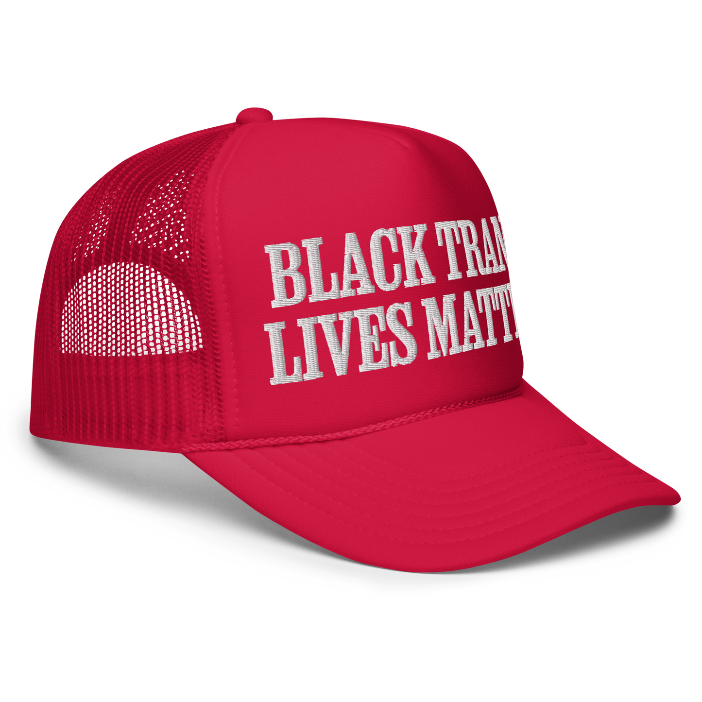 BLACK TRANS LIVES MATTER • UNISEX TRUCKER HAT